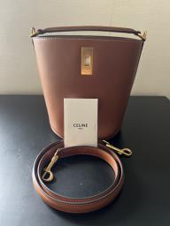 Celine Teen Bucket Bag Tan color image 6