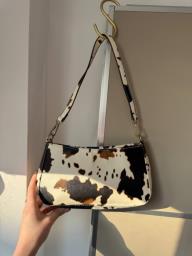Cow Print Shoulder Bag image 4