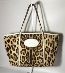 Dolce Gabbana Leopard Print canvas tote image 3