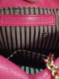 Fendista pink sling bag authentic image 3