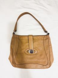 Furla  light brown leather handbag image 3