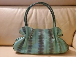 Genuine snake skin shoulder bag image 2