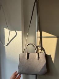 Hm Grey Crocodile-effect Handbag image 1