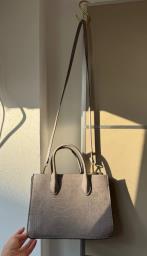 Hm Grey Crocodile-effect Handbag image 3