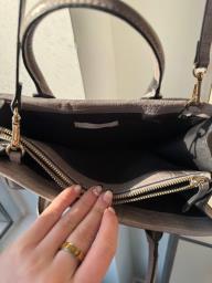 Hm Grey Crocodile-effect Handbag image 5