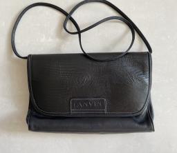 Lanvin Black Leather Shoulder Bag image 1