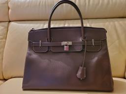 Marco Polo brown satchel leather bag image 1