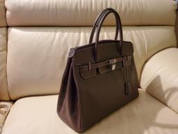 Marco Polo brown satchel leather bag image 2