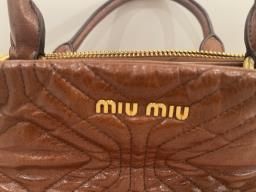 Miu Miu Vitello Shine Trapu Hand Bag image 2