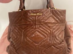 Miu Miu Vitello Shine Trapu Hand Bag image 7