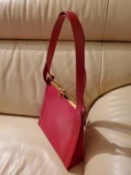 Paloma Picasso red leather bag image 3