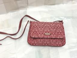 Pierre Cardin Red Tweed Crossbody Bag image 1