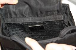 Prada black embroided evening bag image 3