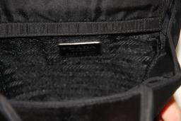 Prada black embroided evening bag image 4