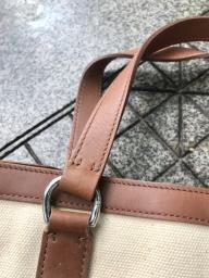 Ralph Lauren canvas and leather tote bag image 4