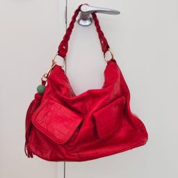 Shanghai Tang - luxurious red tote image 1