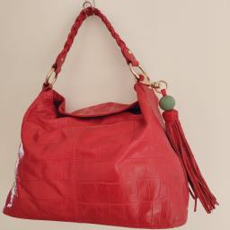 Shanghai Tang - luxurious red tote image 2