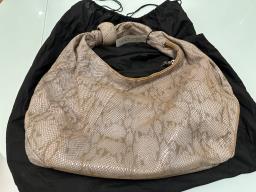 Terrazo python handbag w zip dust Bag image 1