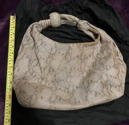 Terrazo python handbag w zip dust Bag image 2