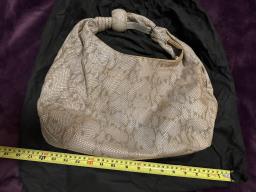 Terrazo python handbag w zip dust Bag image 4