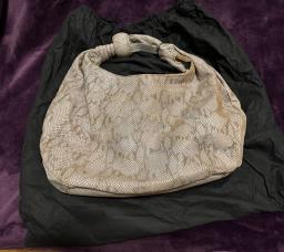 Terrazo python handbag w zip dust Bag image 3