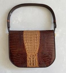 Vintage Alligator Skin Handbag image 2