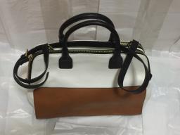 Zara Womens Dual Color Handbagbriefcas image 2