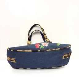 Blumarine denim with flowers handbag image 3