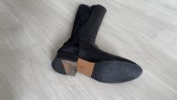 Bally black long leather boots image 3