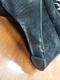 Black Boots Wbrown Fur big Discount image 2