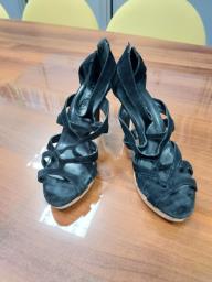 Black Sandals Whigh Heels big Discount image 1