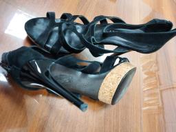 Black Sandals Whigh Heels big Discount image 2