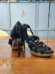 Black Sandals Whigh Heels big Discount image 3
