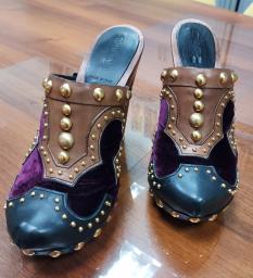 Black Sandals with Metalic Cover image 1