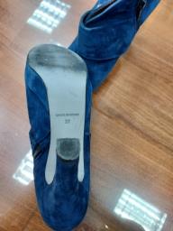 Blue Boot Whigh Heels image 3