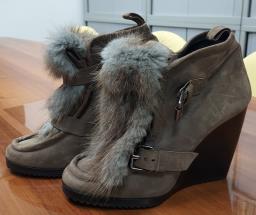 Brown Boots w Fur big Discount image 3