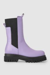 Cos Lilac High Ankle Leather Boots image 1