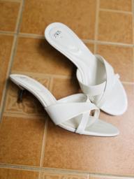 Cross strap heeled sandals image 4