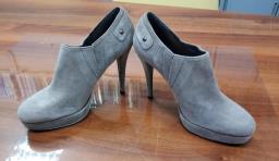 Grey Boots Whigh Heels image 1
