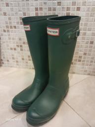Hunter Tall Boots in olive colour image 1