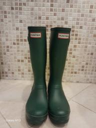 Hunter Tall Boots in olive colour image 3
