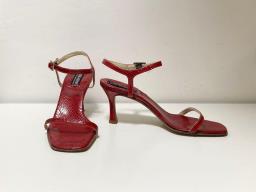 Leather Wedge Sandals Size 6 image 7
