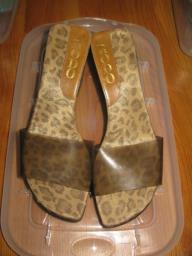 Leather Wedge Sandals Size 6 image 10