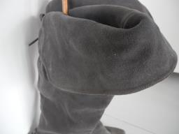 Long Grey Suede Boots image 5