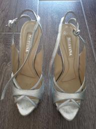 Made in Italy silver high-heel shoes image 1