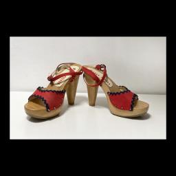 Prada Platform Sandals with Wooden Heels image 1