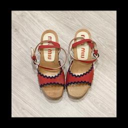 Prada Platform Sandals with Wooden Heels image 3