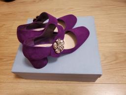 Prada purple suede pumps image 3