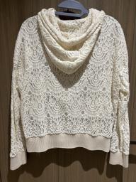 Beige embroidered hoody image 2