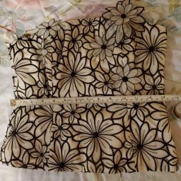 Coast black  white lace silk corset top image 3